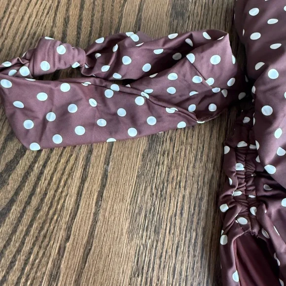 Dippin’ Daisy’s Brown Polka dot Swim Suit NWT - Picture 4 of 6